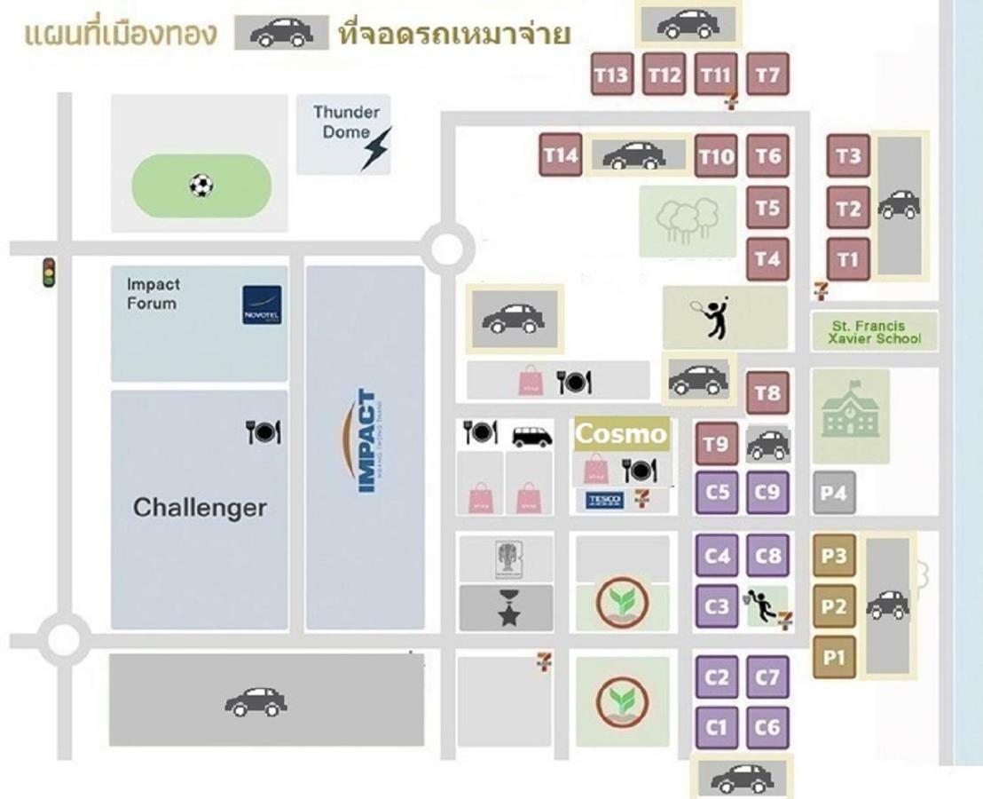 Popular Condo C4 Nonthaburi Bagian luar foto